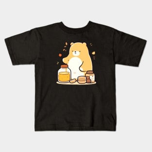 Sweet Honey Bear Delight Kids T-Shirt